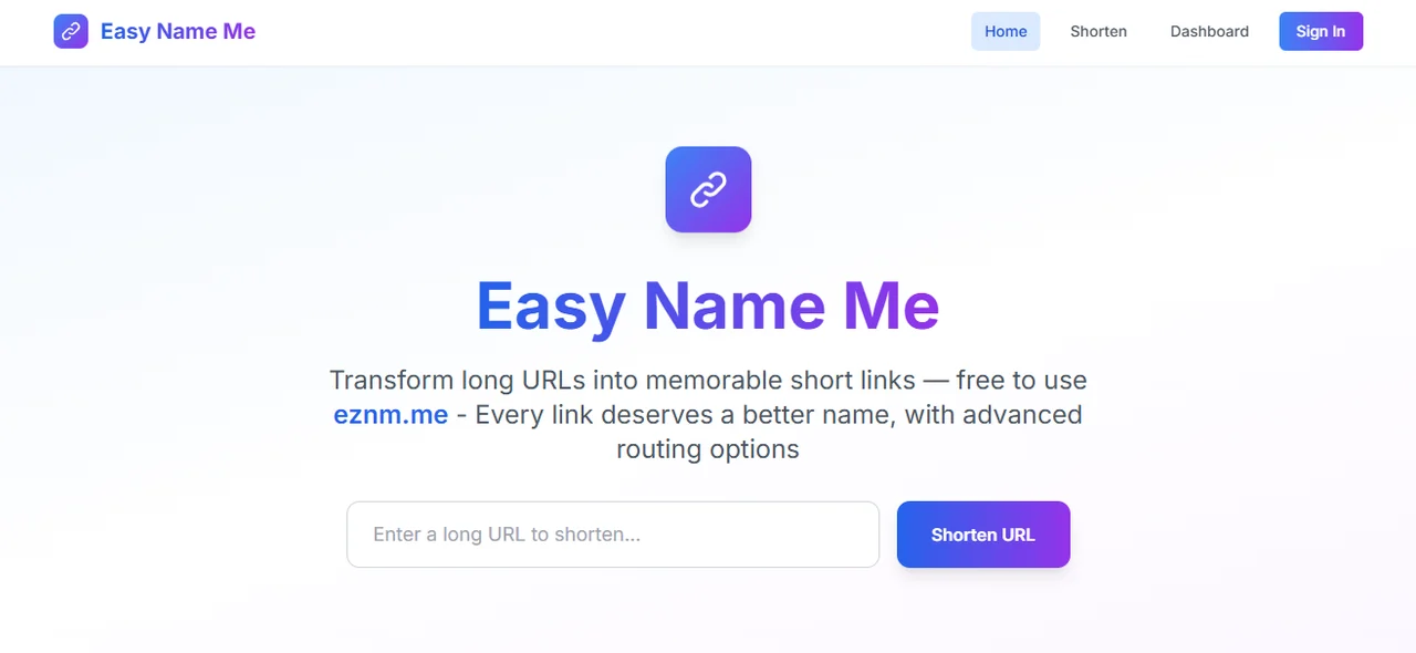 Easy Name Me - Free URL shortener with AND/OR-based conditional routing ...